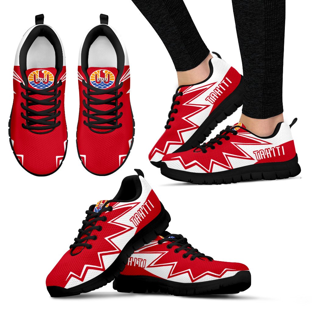 Tahiti Sneakers - Tahiti Flag Thunder Style - Polynesian Pride