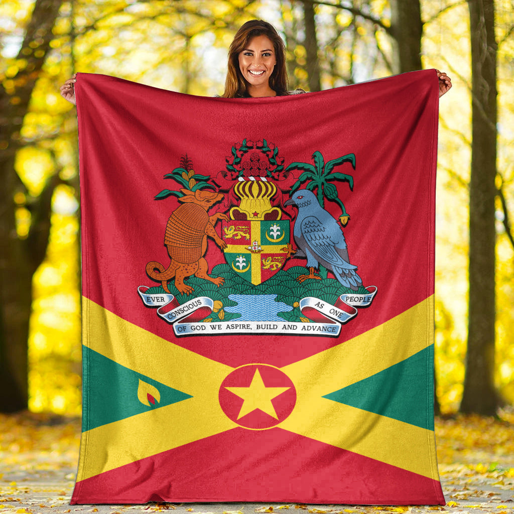 Grenada Premium Blanket Keep Calm and Love Grenada Ver.01 LT13 White - Polynesian Pride