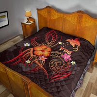 Papua New Guinea Polynesian Premium Quilt - Legend of Papua New Guinea (Red) - Polynesian Pride