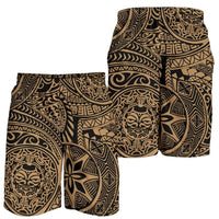 Polynesian Hawaiian Style Tribal Tattoo Gold Men's Short Gold - Polynesian Pride