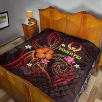 Pohnpei Polynesian Premium Quilt - Legend of Pohnpei (Red) - Polynesian Pride