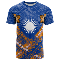 Marshall Islands Polynesian T Shirts Marshall Islands Flag Camisole Hibiscus Style Unisex Art - Polynesian Pride