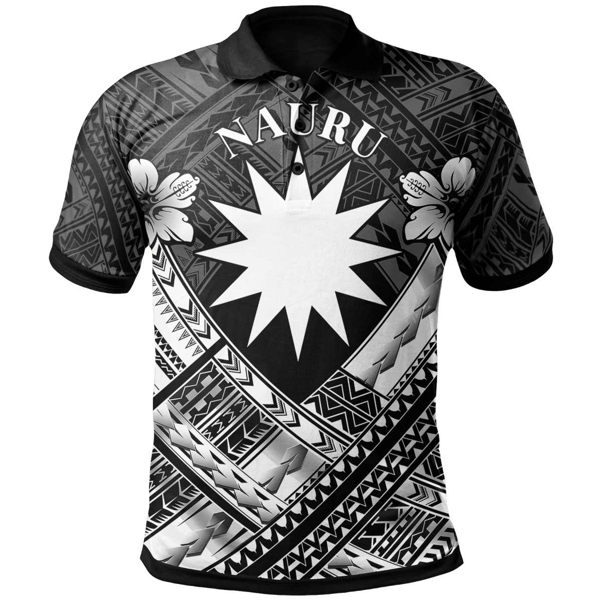 Nauru Polynesian Polo Shirt Nauru White Seal Camisole Hibiscus Style Unisex White - Polynesian Pride