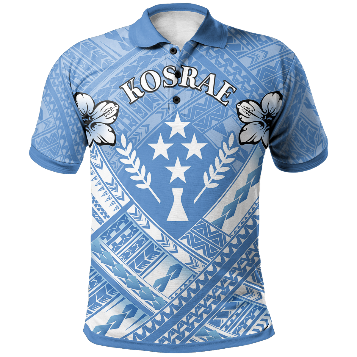 Kosrae Polynesian Polo Shirt Kosrae Flag Camisole Hibiscus Style Unisex Gold - Polynesian Pride