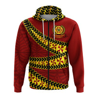 Tonga High School Zip up Hoodie Tongan Patterns LT20 Unisex Green - Polynesian Pride