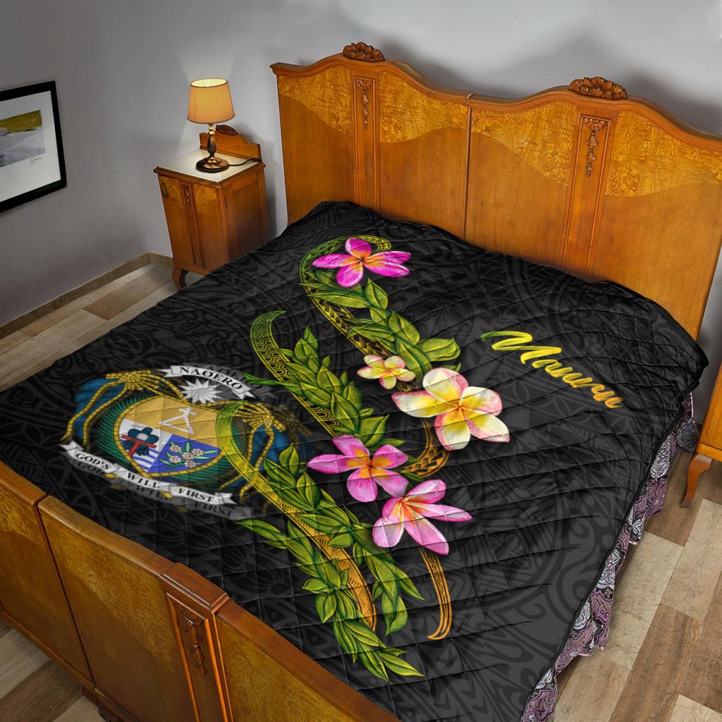 Nauru Polynesian Quilt - Plumeria Tribal - Polynesian Pride