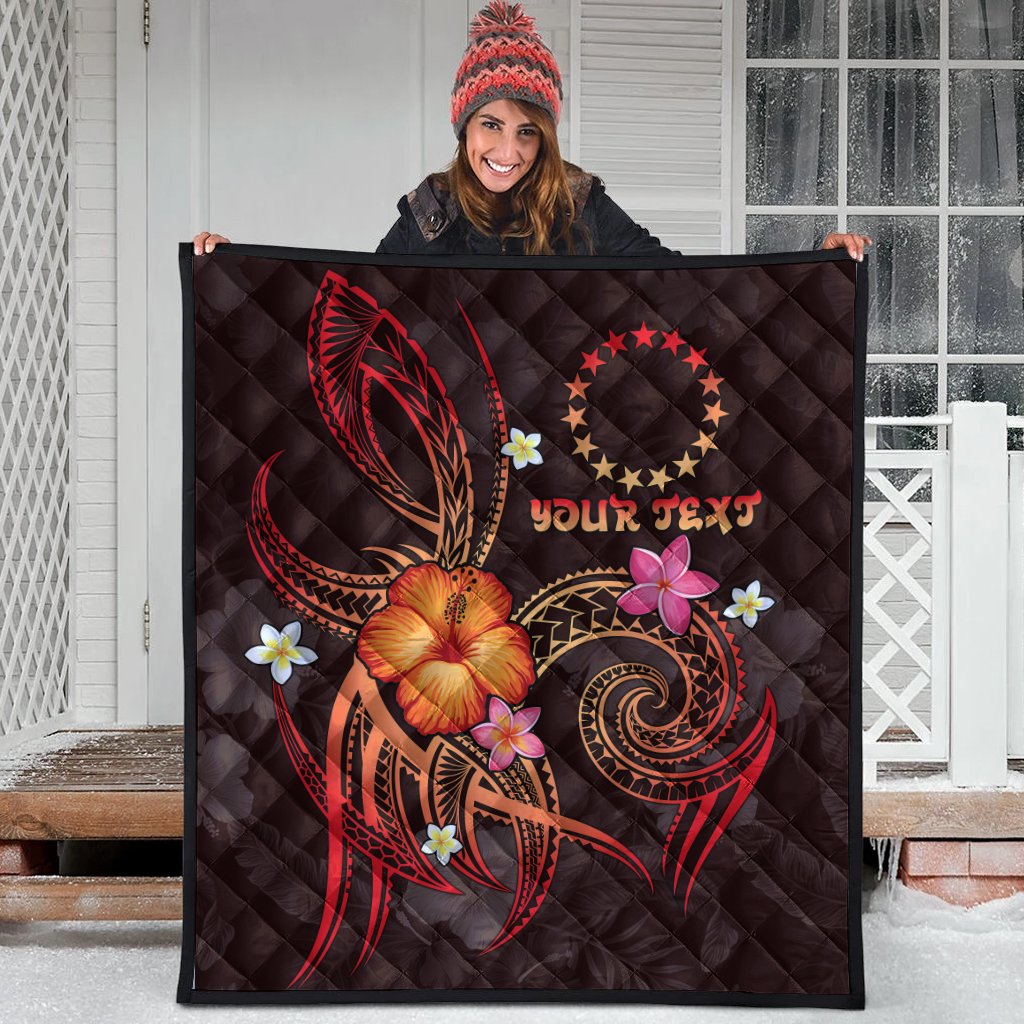 Cook Islands Polynesian Personalised Premium Quilt - Legend of Cook Islands (Red) - Polynesian Pride