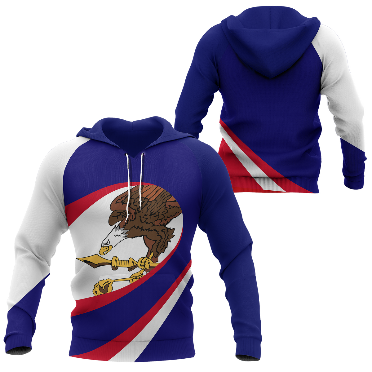 American Samoa All Over Hoodie Unique Style - Polynesian Pride