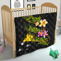 Papua New Guinea Polynesian Quilt - Plumeria Tribal - Polynesian Pride