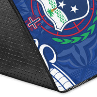 Samoa Siapo Area Rug Sporty Mix Barkcloth Panel LT13 - Polynesian Pride