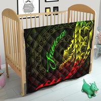 Samoa Premium Quilt - Polynesian Pattern Style Reggae Color - Polynesian Pride