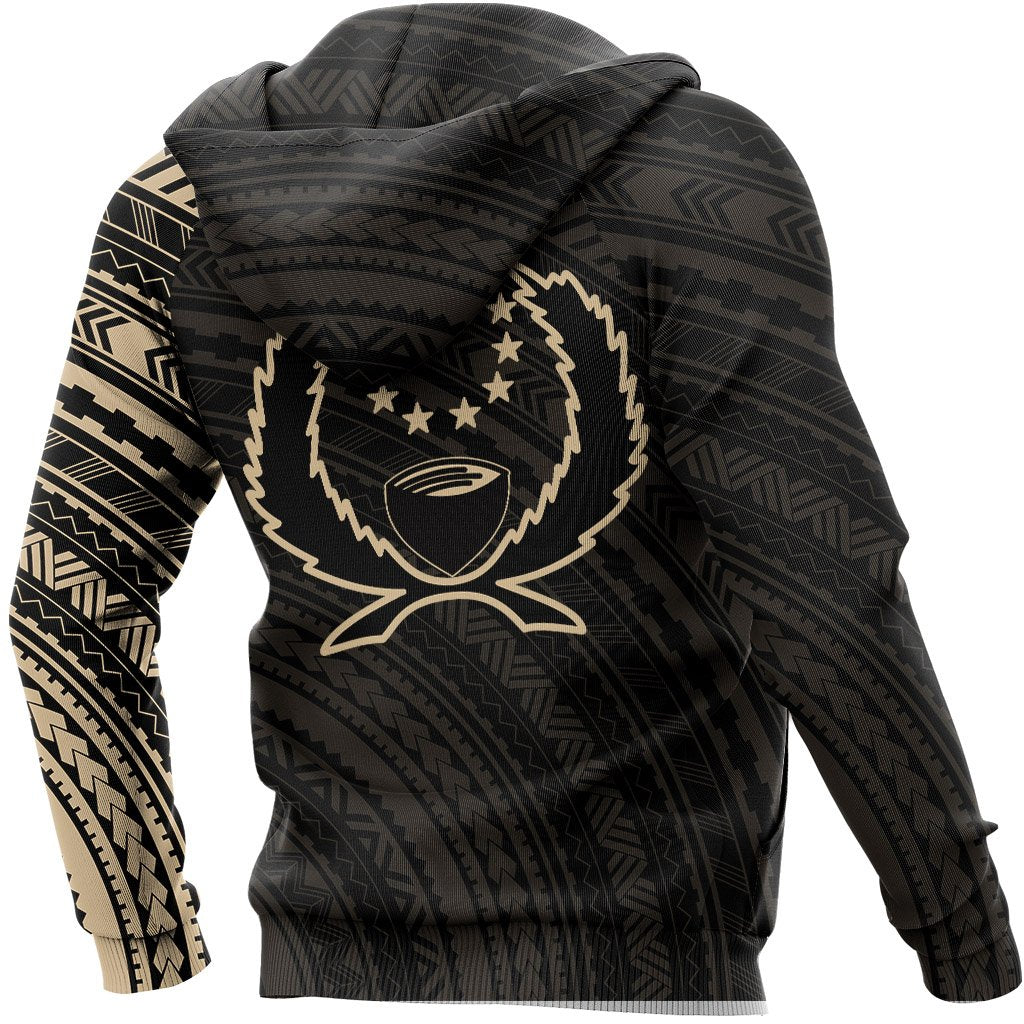 Pohnpei Hoodie Pohnpie Flag Polynesian Tattoo Style - Polynesian Pride