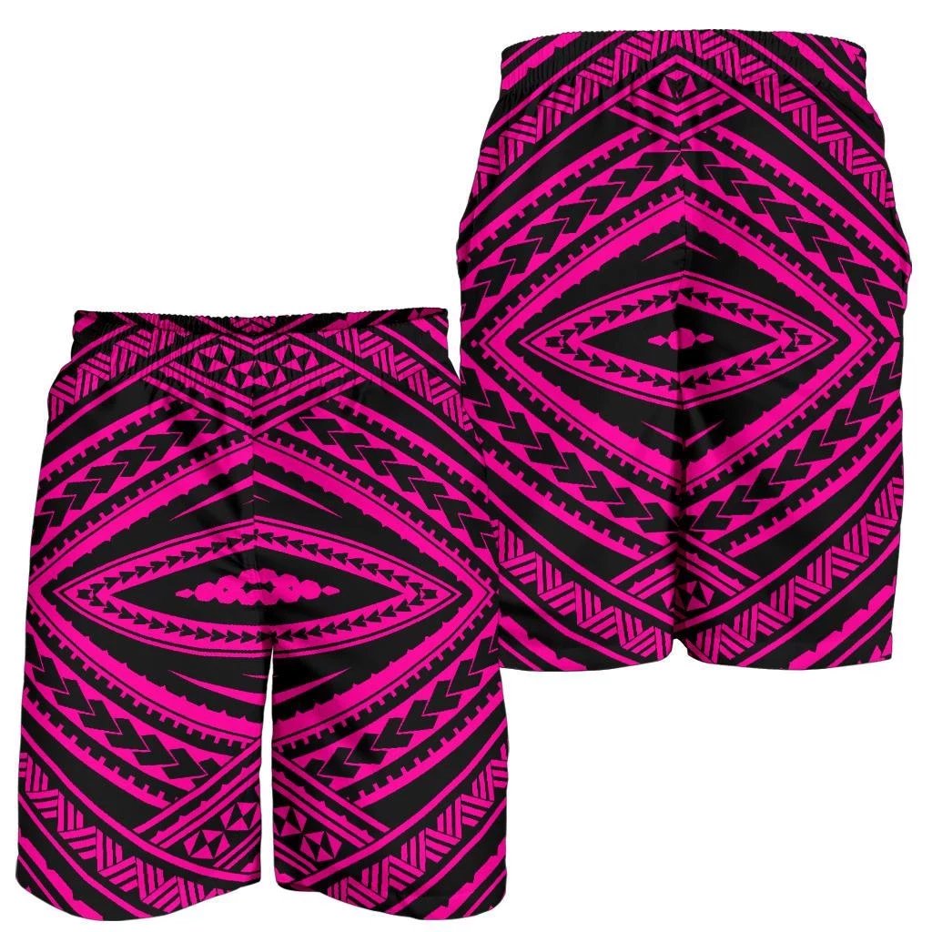 Polynesian Tatau Pink Men's Short Men's Shorts Pink - Polynesian Pride