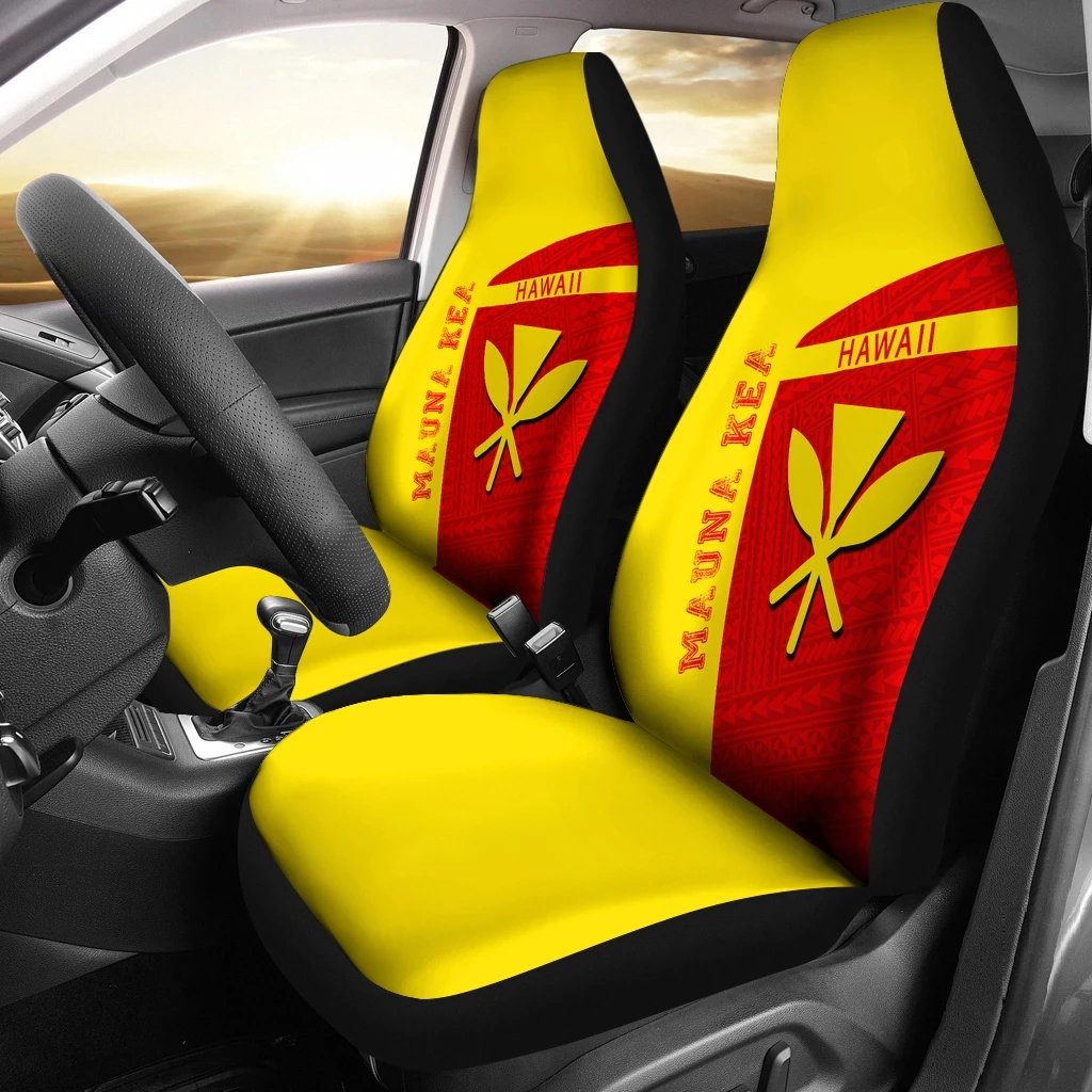 Hawaii Kanaka Polynesian Mauna Kea Sport Car Seat Cover - Premium Style - Polynesian Pride