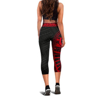 Pohnpei Rising Capris (Red) A6 - Polynesian Pride