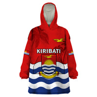 (Custom Personalised) Ribaberiki Kiribati Coat Of Arms Mix Palm Trees Wearable Blanket Hoodie LT14 Unisex One Size - Polynesian Pride