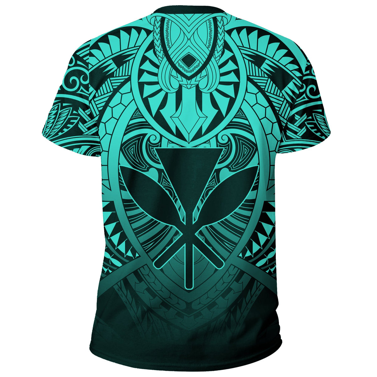 Hawaii Maka Polynesian Kanaka Maoli T Shirt Heaven Style Turquoise - Polynesian Pride