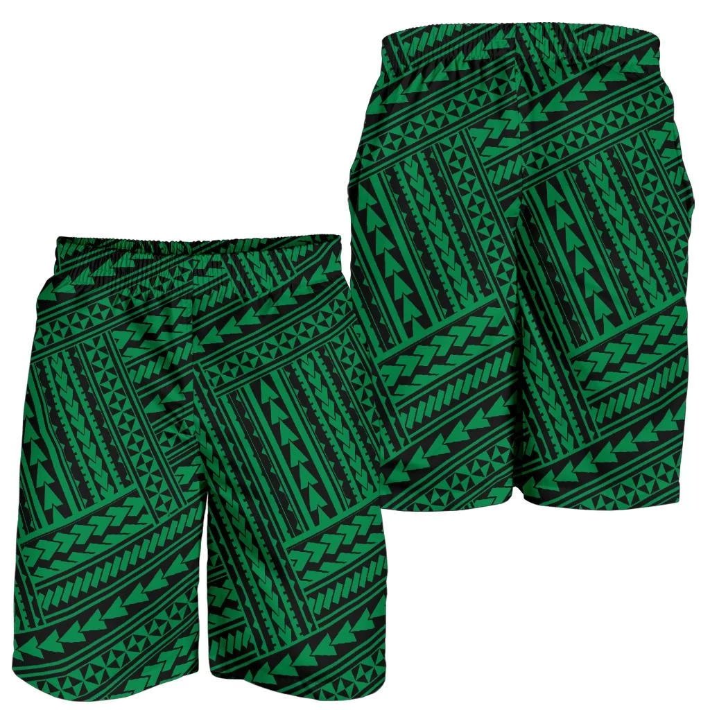 Polynesian Nation Green Men's Short Green - Polynesian Pride