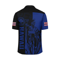 Polynesian Pride Shirt - Hawaii King Polynesian Hawaiian Shirt - Lawla Style Blue - Polynesian Pride