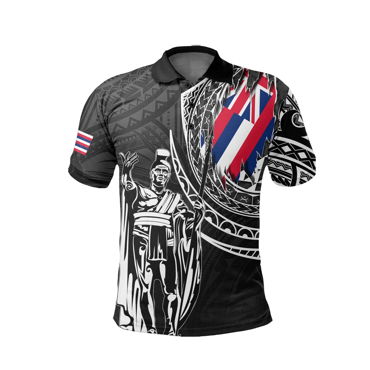 Polynesian Pride Shirt Hawaii King Flag Polynesian Polo Shirt Tity Style - Polynesian Pride