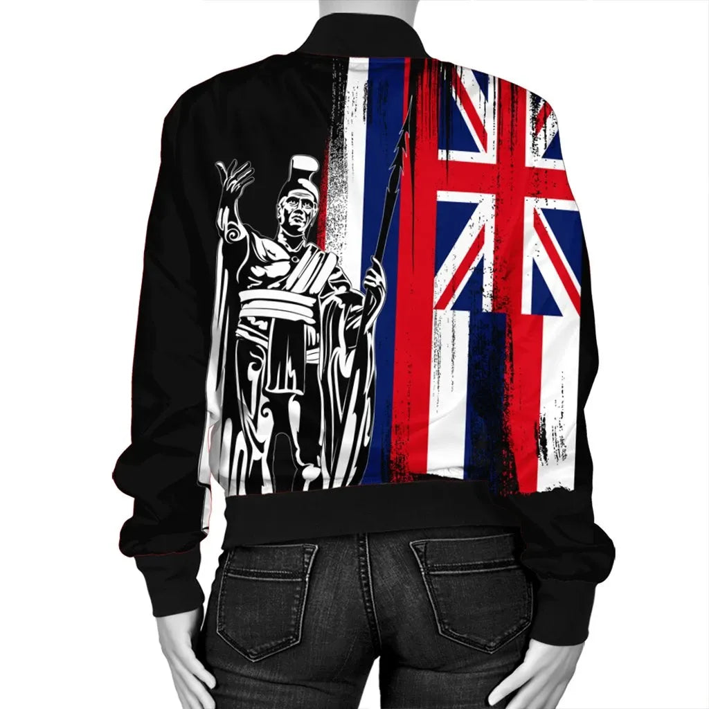 Polynesian Pride Jacket - Hawaii King Flag Bomber Jacket - Polynesian Pride