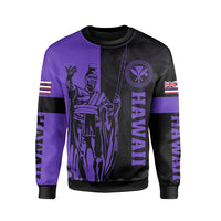 Polynesian Pride Shirt - Hawaii King Polynesian Sweatshirt - Lawla Style Purple - Polynesian Pride