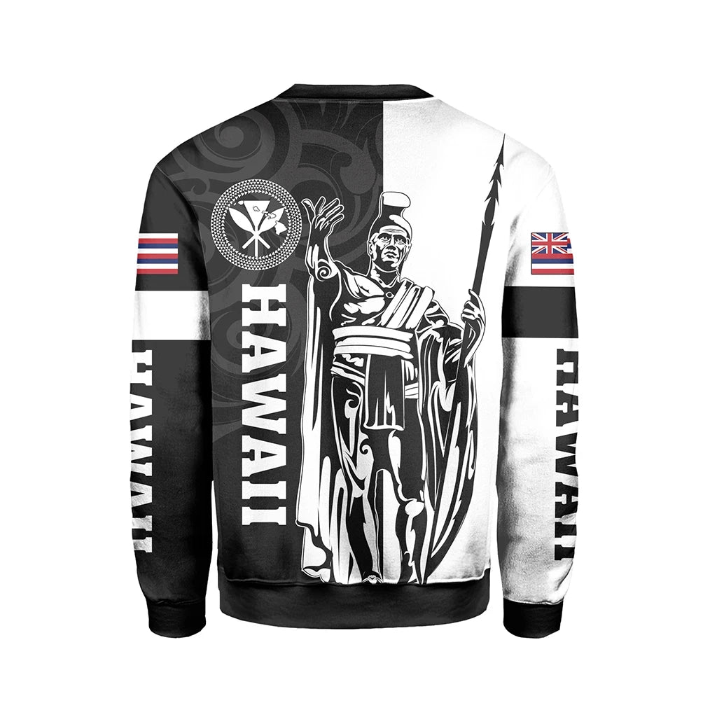 Polynesian Pride Shirt - Hawaii King Polynesian Sweatshirt - Lawla Style White - Polynesian Pride