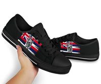 Polynesian Pride Footwear - Hawaii King Flag Low Top Shoe - Polynesian Pride