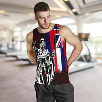 Polynesian Pride Clothing - Hawaii King Flag Polynesian Men's Tank Top - Red - Polynesian Pride