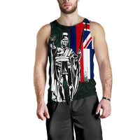 Polynesian Pride Clothing - Hawaii King Flag Polynesian Men's Tank Top - Green - Polynesian Pride