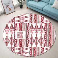 Polynesian Pride Home Set - Tonga Pattern Round Carpet - Polynesian Pride