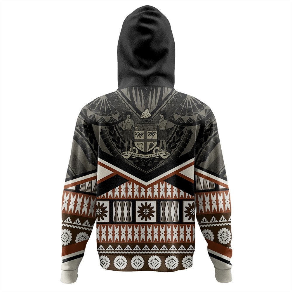 Polynesian Pride Hoodie Fiji Hoodie Fiji Masi Coat of Arms Hoodie - Polynesian Pride