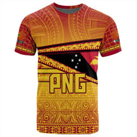 Polynesian Pride T Shirt Personalize Papua New Guinea T Shirt Flag Tapa Pattern Stronic Style - Polynesian Pride