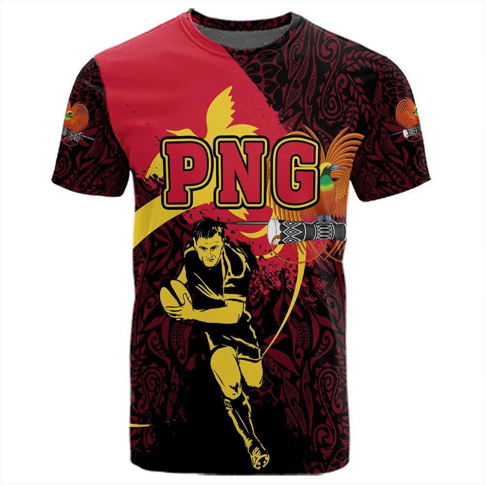 Polynesian Pride T Shirt Papua New Guinea T Shirt Rugby Papuan Pattern Spoto Style - Polynesian Pride