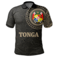Polynesian Pride Apparel Tonga Polo Shirt Tongan Coat Of Arms Special Arms Polo Shirt - Polynesian Pride