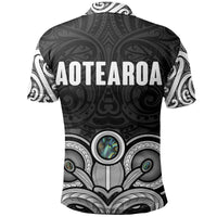 Polynesian Pride Apparel Aotearoa Polo Shirt Maori Tiki Paua Shell - Polynesian Pride