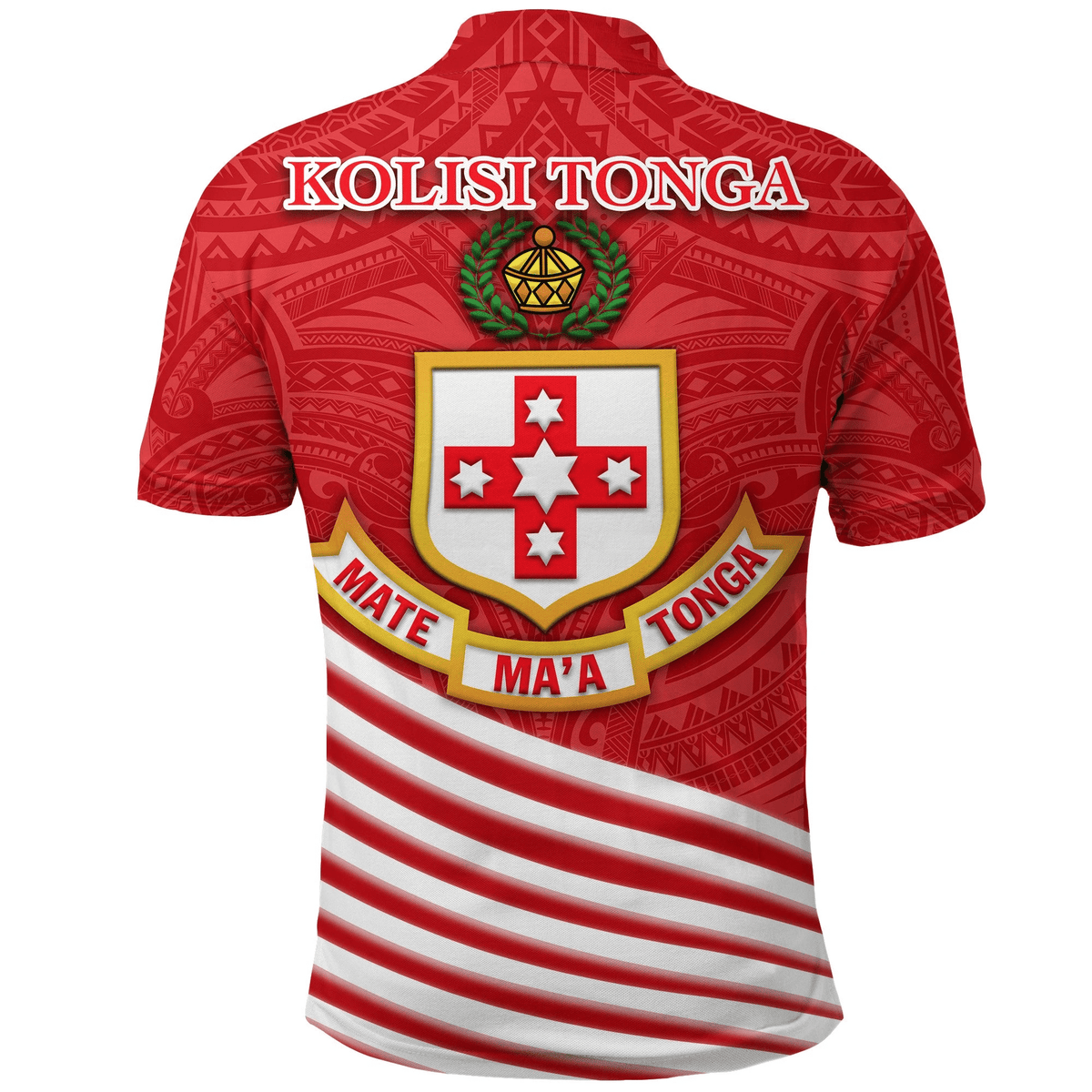 Polynesian Pride Apparel Kolisi Tonga Polo Shirt Mate Maa Tonga Rugby Style - Polynesian Pride