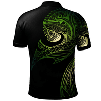 Polynesian Pride Apparel Chuuk Polo Shirt Leader Wolf Is You Gradient Color - Polynesian Pride