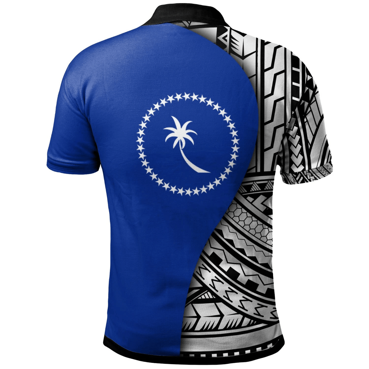Polynesian Pride Apparel Chuuk Polo Shirt Coat Of Arm and Polynesian Patterns - Polynesian Pride