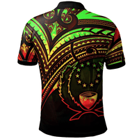 Polynesian Pride Apparel Pohnpei State Polo Shirt Reggae Color Cross Style - Polynesian Pride