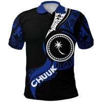 Polynesian Pride Apparel Chuuk Polo Shirt Micronesia Pride Unisex Blue - Polynesian Pride