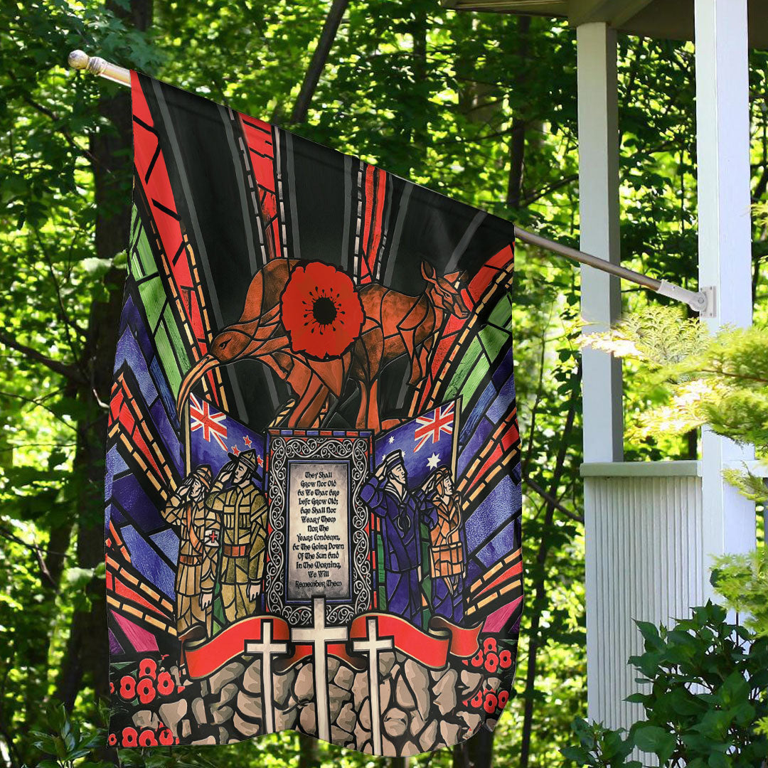 Polynesian Pride Flag - Anzac Day Lest We Forget Australia & New Zealand Flag - Polynesian Pride