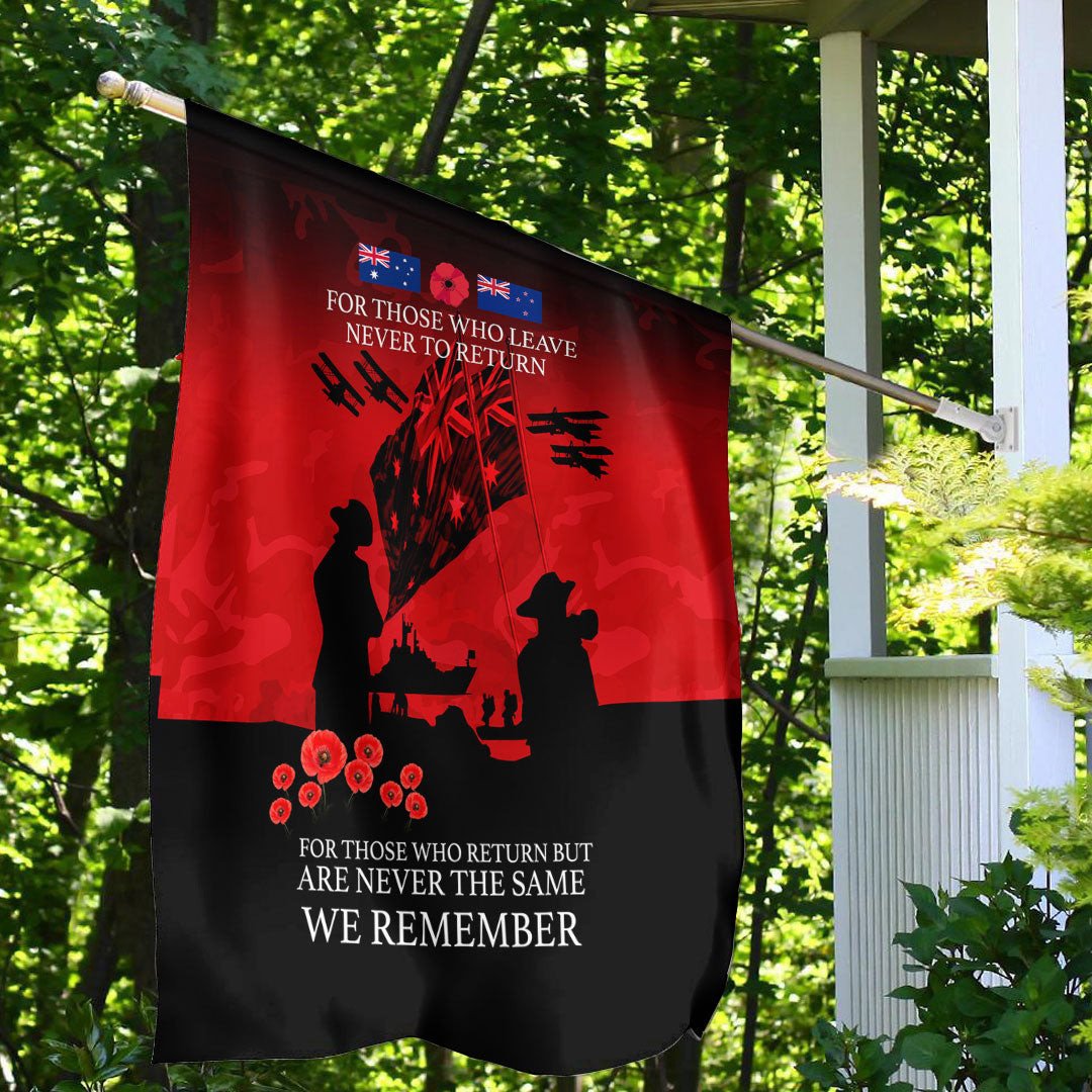 Polynesian Pride Flag - Anzac Day For Those Who Leave Never To Ruturn Flag - Polynesian Pride