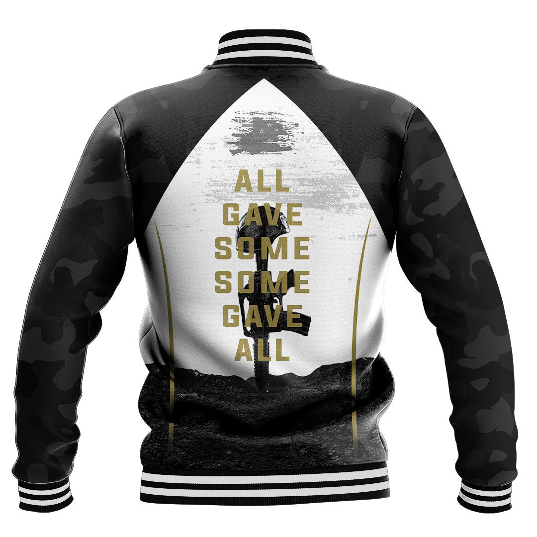 Polynesian Pride Clothing - Anzac Day We Will Never Forget Baseball Jacket - Polynesian Pride