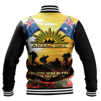 Polynesian Pride Clothing - Anzac Day Soldier Going Down of The Sun Baseball Jacket - Polynesian Pride