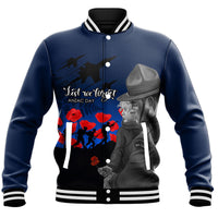 Polynesian Pride Clothing - New Zealand Remembrance Baseball Jacket - Polynesian Pride
