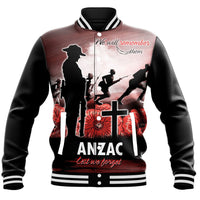 Polynesian Pride Clothing - Anzac Day We Will Remember Them Special Version Baseball Jacket - Polynesian Pride