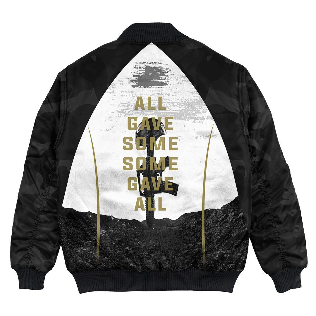 Polynesian Pride Clothing - Anzac Day We Will Never Forget Bomber Jacket - Polynesian Pride