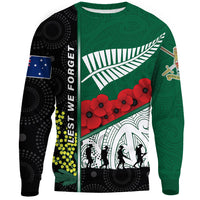 Polynesian Pride Clothing - Australia Indigenous & New Zealand Maori Anzac.Sweatshirt - Polynesian Pride