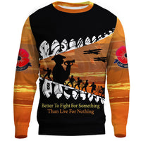 Polynesian Pride Clothing - New Zealand Anzac Day We Will Remember Them.Sweatshirt - Polynesian Pride